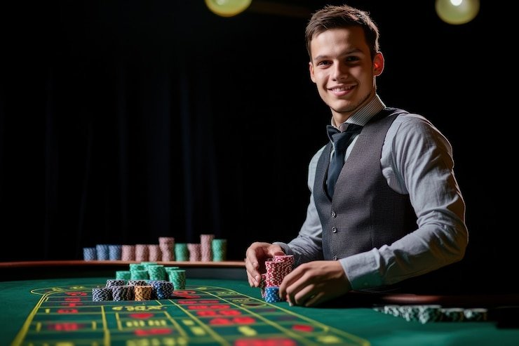 result sidney live dealer table with multi-camera setup showing blackjack game in progress